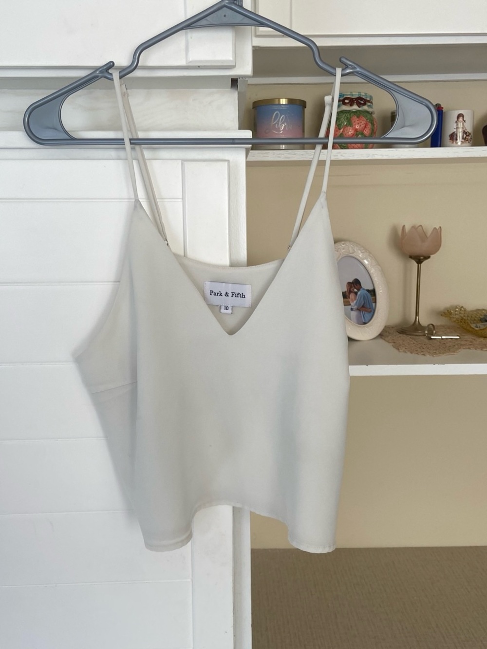 White Crop tank top By Park & Fifth